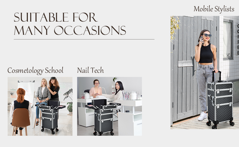 makeup rolling case