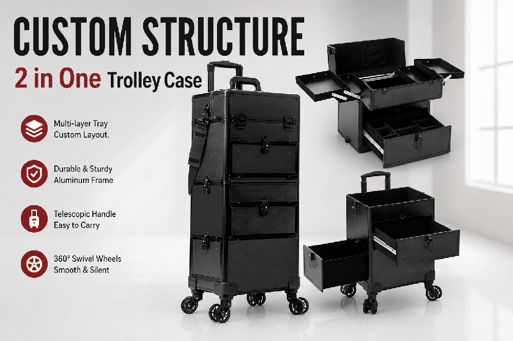 2 in One Trolley Case