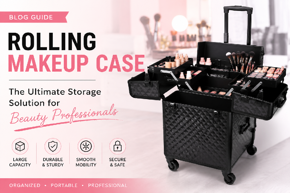 Rolling Makeup Case: The Ultimate Storage Solution for Professional Makeup Artists